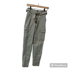 Hollister Paper Bag Waist Cargo Style Pants